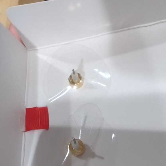 NEW Piper K Glitter Gingerbread Earrings Pierced Backs - Picture 4 of 4